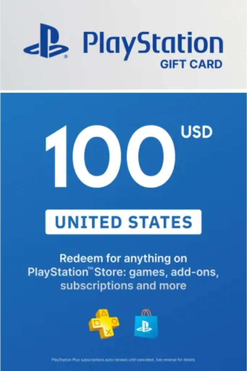 PlayStation Store 100 USD Gift Card (United States) - Digital Key